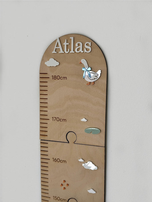 Personalised Goose Wooden Height Chart