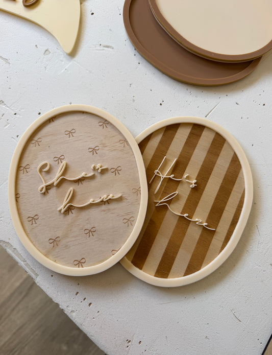 ‘She’s Here’ Birth Announcement