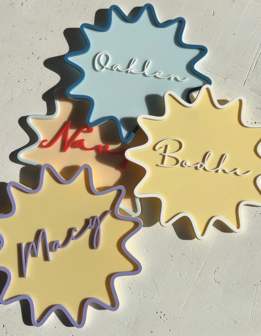 Sunny Side Name Plaques