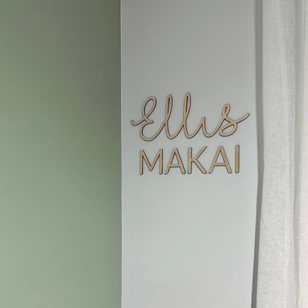 Wooden Name Plaque