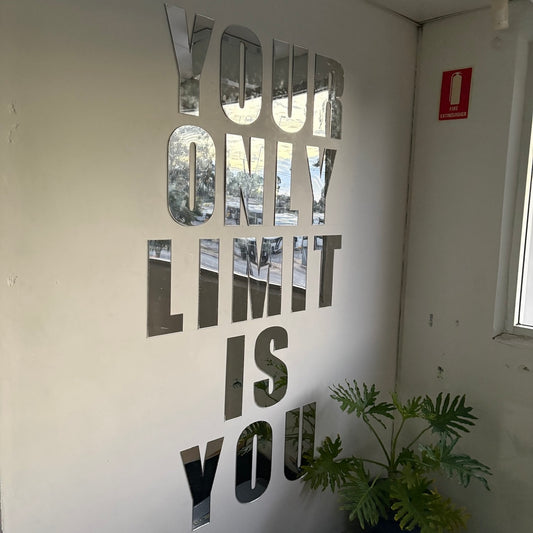 Acrylic Tagline Signage