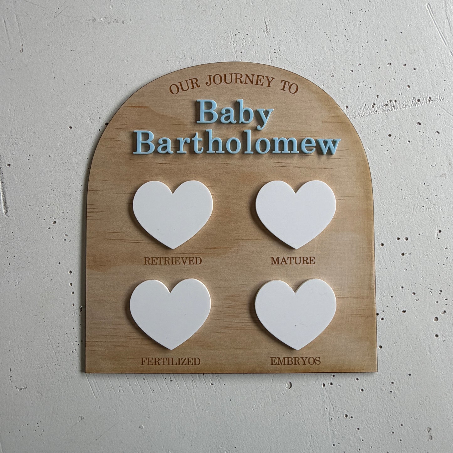 IVF Journey Plaque