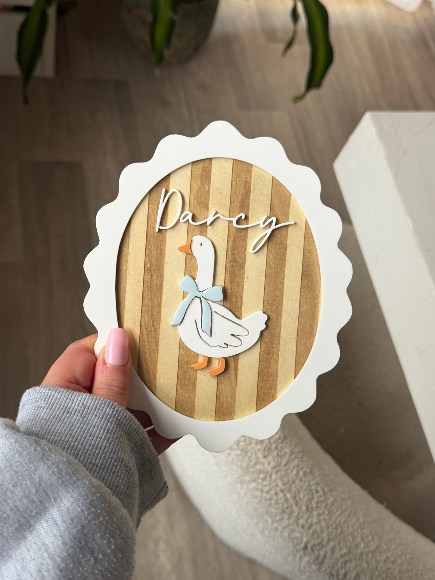 Goose Name Plaque