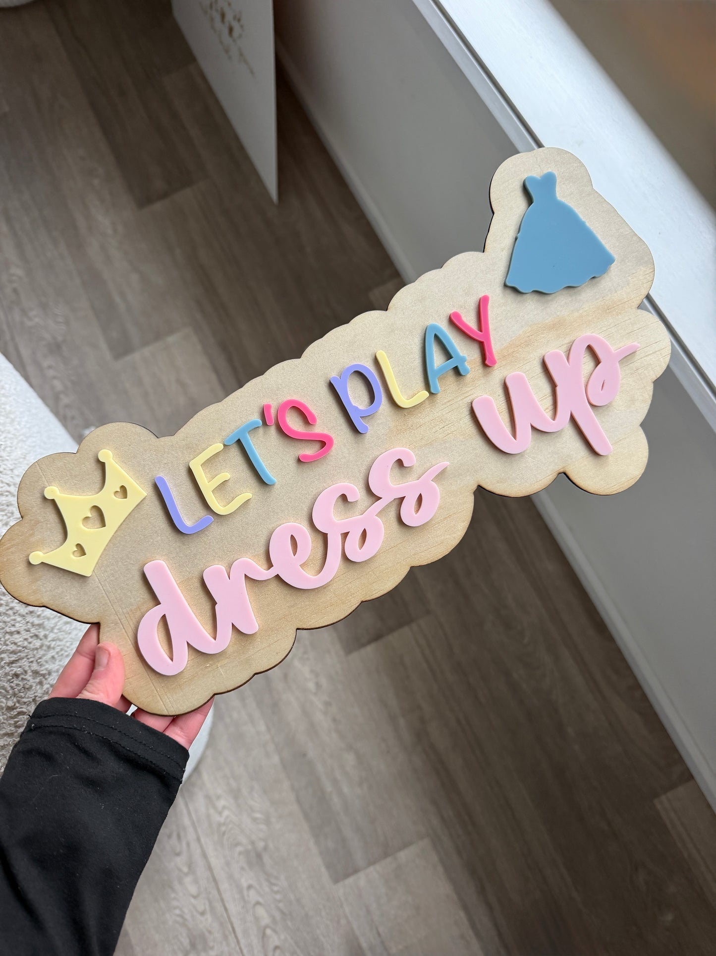 ‘Dress up’ Playroom Sign