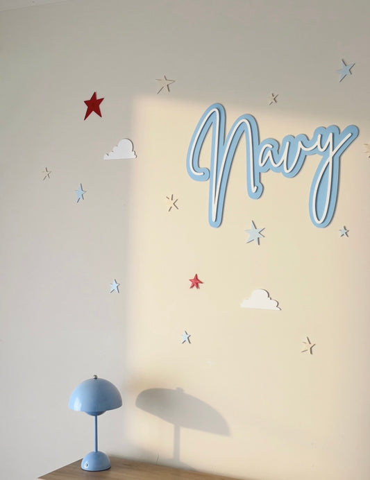 Double Layered Acrylic Name Sign