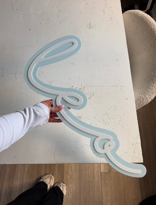 Double Layered Acrylic Name Sign