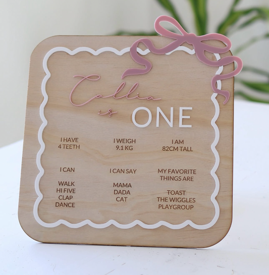 First Birthday Board