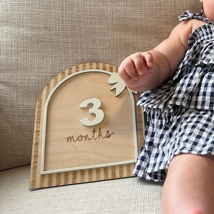 Boho Bow Milestone Cards