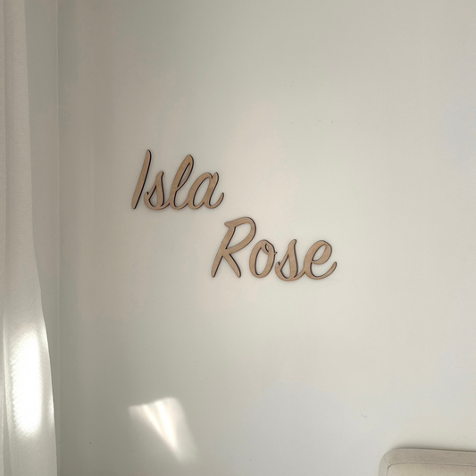 Wooden Name Plaque