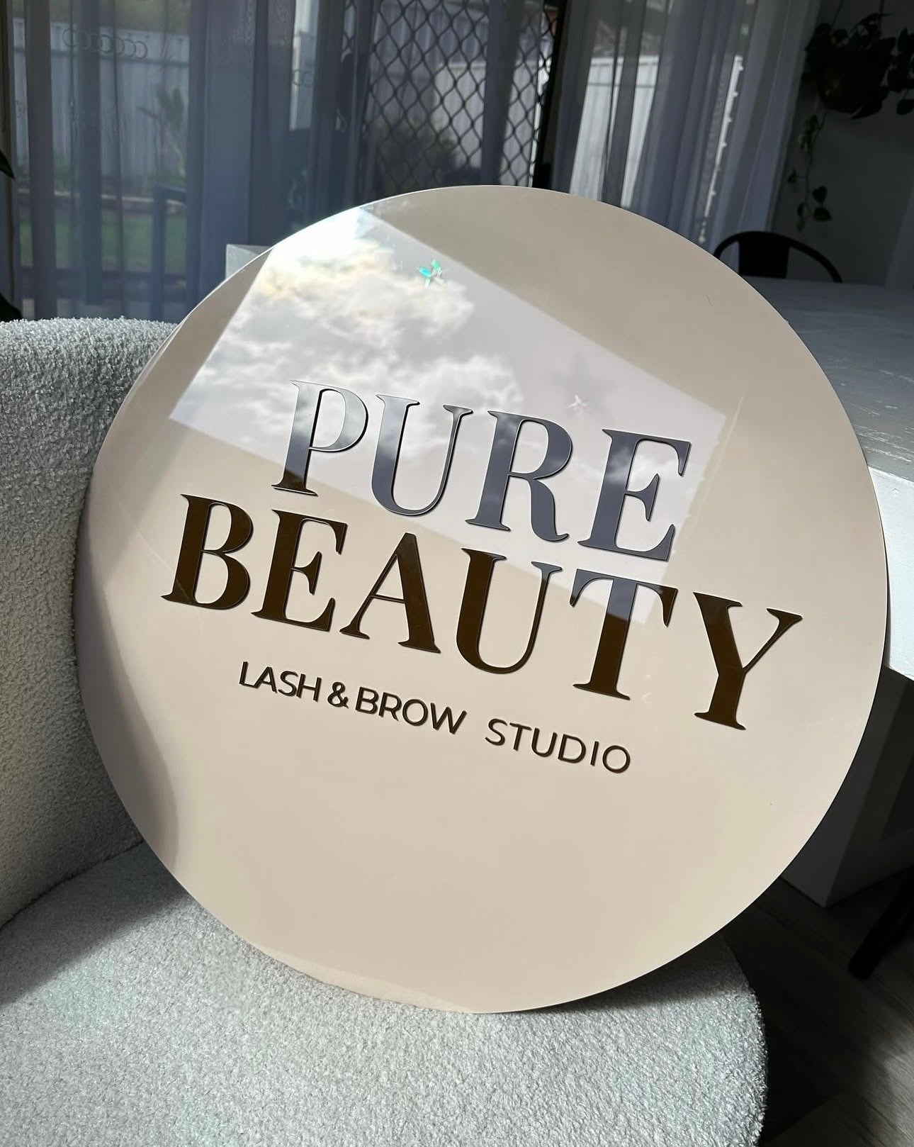 Circular Business Signage