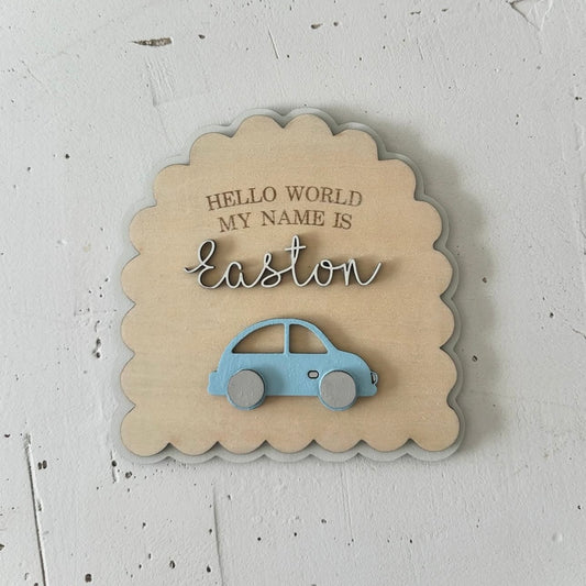 Car Birth Announcement